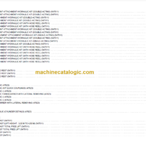 MANITOU M26-4 PARTS CATALOGUE