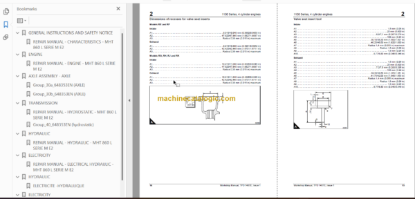 MHT 860 L M Series REPAIR MANUAL