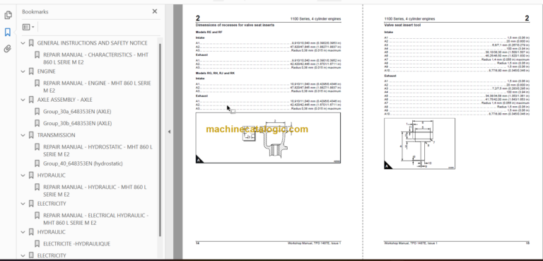 MHT 860 L M Series REPAIR MANUAL
