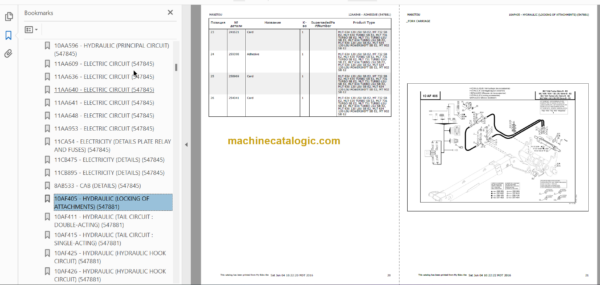 Manitou MLT 731 SB E2 PARTS CATALOGUE