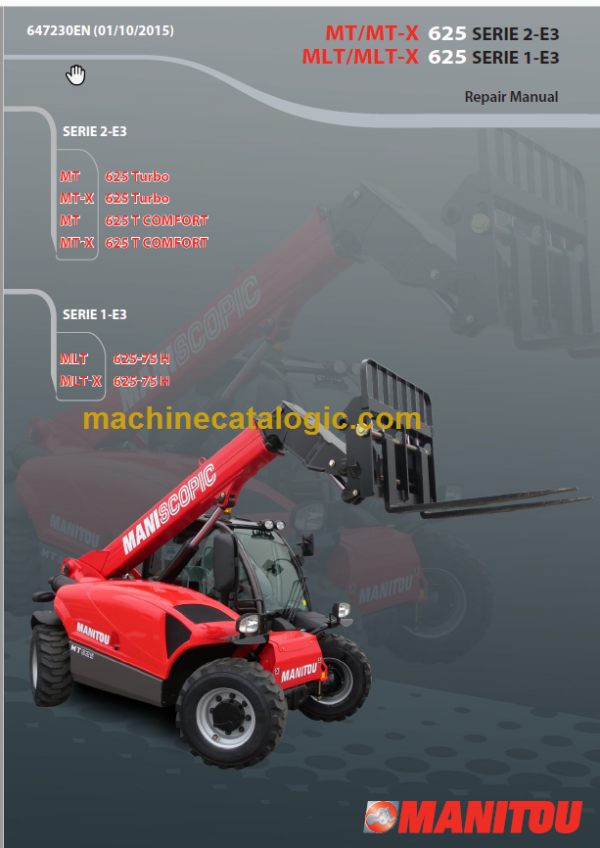 Manitou MLT-X 625-75 H Repair Manual