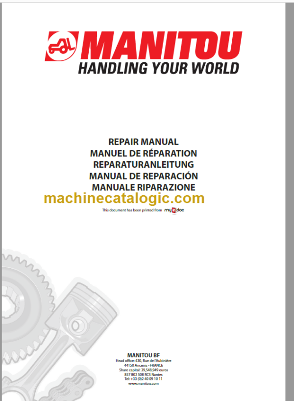 MHT 990 REPAIR MANUAL