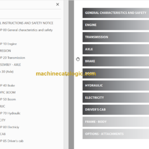 Manitou MLT 625-75 H Repair Manual