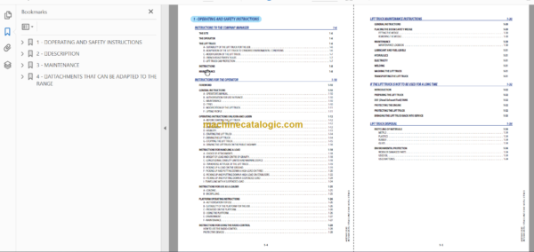 Manitou MLT-X 841 Operator's Manual