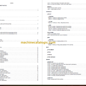 MANITOU M-X 50-4 S3E3 PARTS CATALOGUE