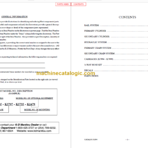 MANITOU 7900AM Series Parts Manual