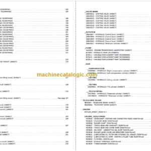 Manitou MHT 790 PARTS CATALOGUE