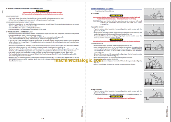 Manitou MLT-X 737 Operator's Manual