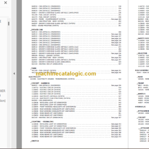 MANITOU MSI 20D PARTS CATALOGUE