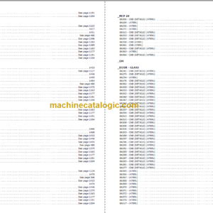 MANITOU MC 50 CP PARTS CATALOGUE