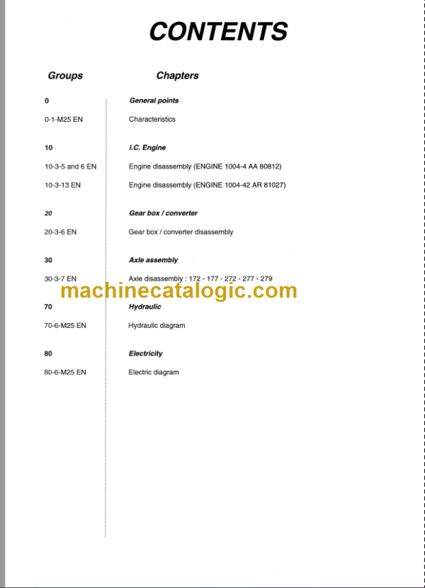 MANITOU M30-2 REPAIR MANUAL