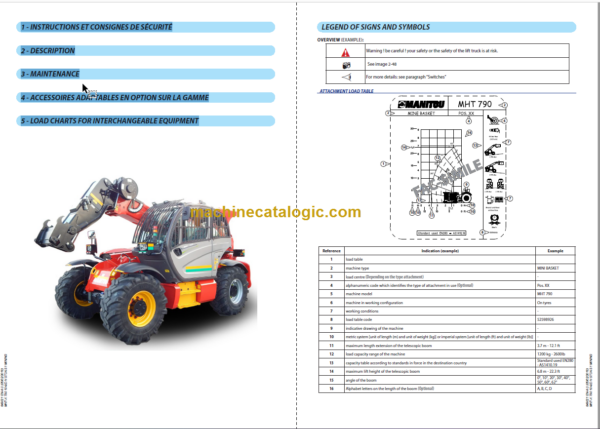 MHT-X 790 104JD H ST3A S1 MINING OPERATOR'S MANUAL