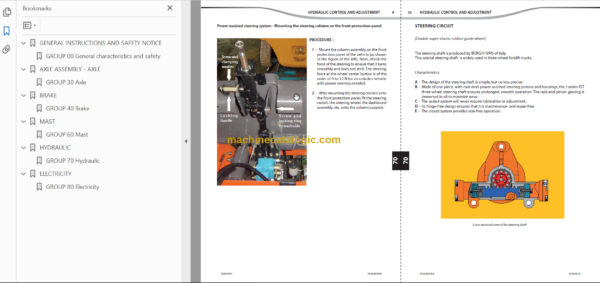 MANITOU ME315 Series 2 REPAIR MANUAL