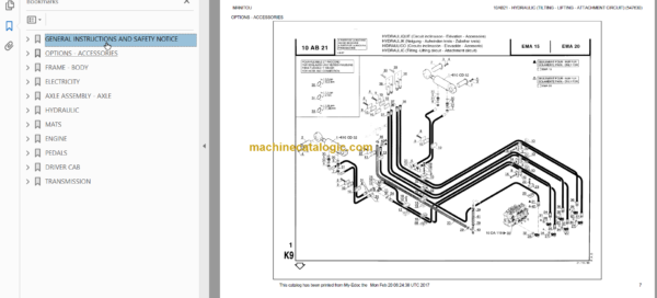 MANITOU EMA15 PARTS CATALOGUE