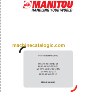 MANITOU MI 40 45 50 G S1 US REPAIR MANUAL