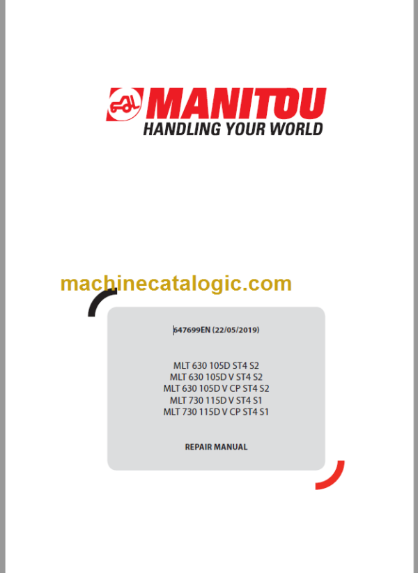 Manitou MLT 730 ST4 Repair Manual