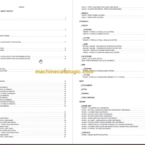 MANITOU M-X 70-2 S3E3 PARTS CATALOGUE