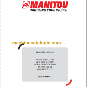 MANITOU MI-X 40 45 50 D E3 S1 REPAIR MANUAL