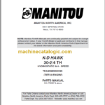 MANITOU M30-2 TIER III PARTS MANUAL