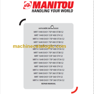 Manitou MRT-X 1440 EASY 75P 400 ST3A S2 REPAIR MANUAL