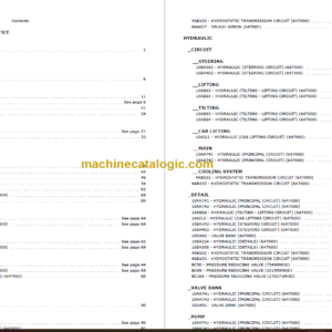 MANITOU MSI 20 25 30 35 MH 20-4 25-4 Parts Catalogue