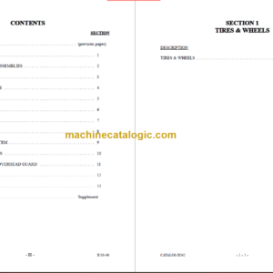 MANITOU T502TC-D PARTS MANUAL SERIES F