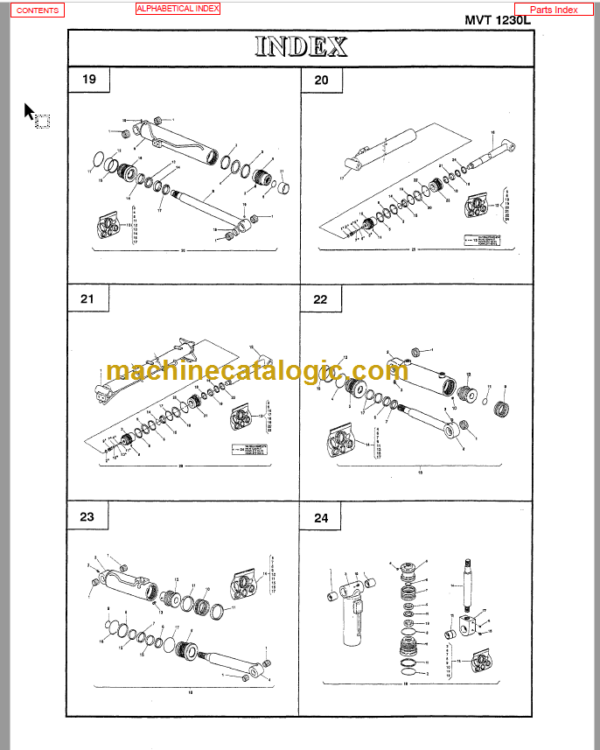 Manitou MVT 628T COMFORT LINE PARTS MANUAL