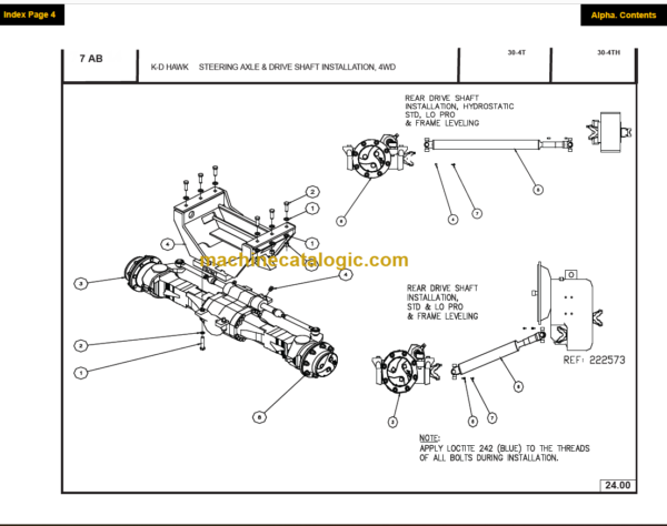 MANITOU M30-2 TIER III PARTS MANUAL