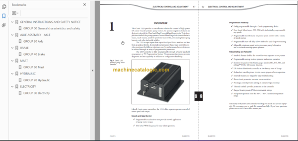 MANITOU ME316 Series 2 REPAIR MANUAL