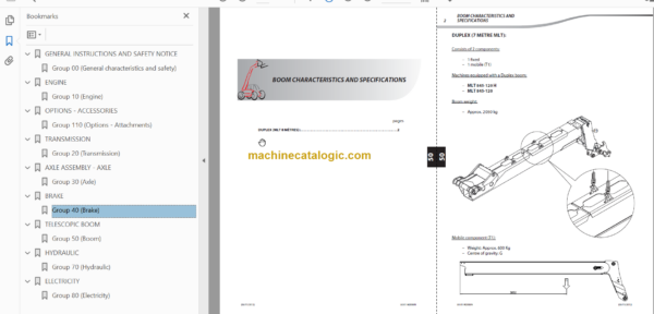 Manitou MLT 845 SERIES 5-E3 Repair Manual