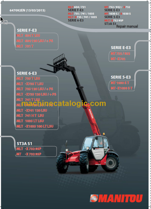 Manitou MLT 634-731 SERIE F-E3 Repair manual