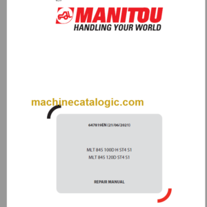 Manitou MLT 845 100D H ST4 S1 Repair Manual