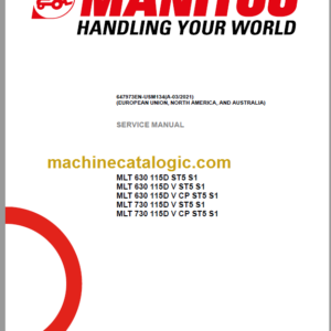 Manitou MLT 630 ST5 S1 Service Manual