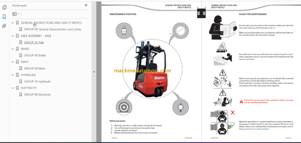 MANITOU ME318 Series 2 REPAIR MANUAL