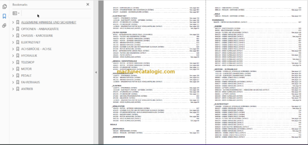 Manitou MLT 627 COMPACT SB E2 PARTS CATALOGUE