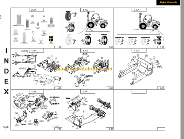 MANITOU M30-4 TIER III PARTS MANUAL