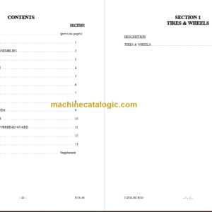 MANITOU T602TC-D PARTS MANUAL SERIES F