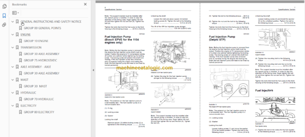 MANITOU MI 60 H Serie 1-E2 REPAIR MANUAL