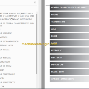 Manitou MRT-X 1640 EASY 75P 360 ST3A S2 REPAIR MANUAL