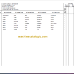 Manitou MLT 845-120 S5 E3 PARTS CATALOGUE 2011