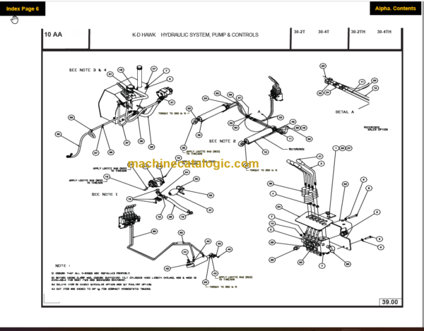 MANITOU M30-4 TIER III PARTS MANUAL