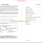 MANITOU 5800 Series Parts Manual