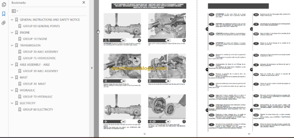 MANITOU MI 60 H Serie 1-E2 REPAIR MANUAL