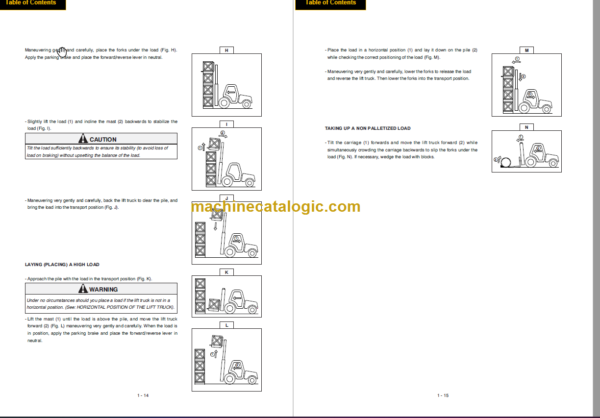 MANITOU M30-2 4T H OPERATOR SERVICE MANUAL