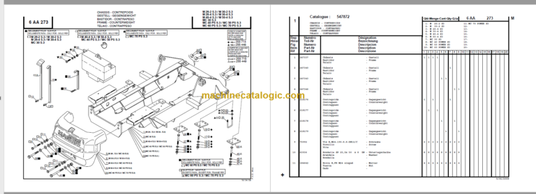 MANITOU M26-2 S3-E2 PARTS CATALOGUE