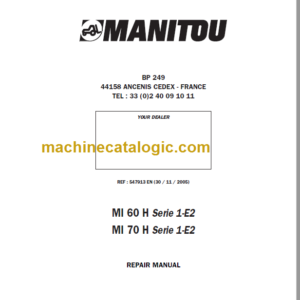 MANITOU MI 70 H Serie 1-E2 REPAIR MANUAL