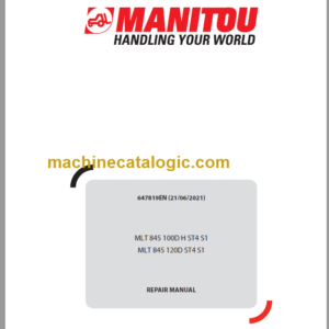 Manitou MLT 845 120D ST4 S1 Repair Manual