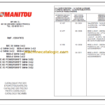 MANITOU M26-4 S3-E2 PARTS CATALOGUE
