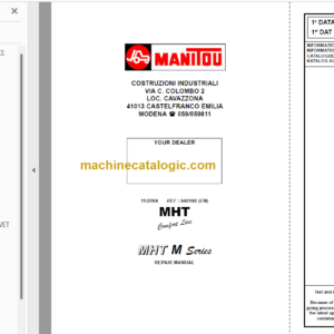 MHT 10160 L REPAIR MANUAL