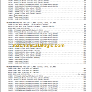 MANITOU MSI 20 25 30 35 Genuine Parts Catalogue